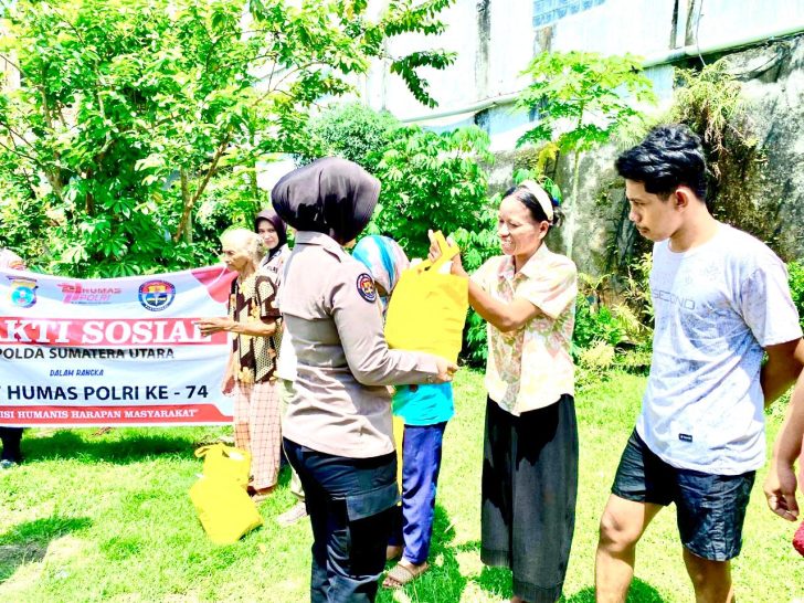 Bakti Sosial HUT Humas Polri ke-74: Sentuhan Kepedulian yang Hangat dari Bidhumas Polda Sumut 2 HUT