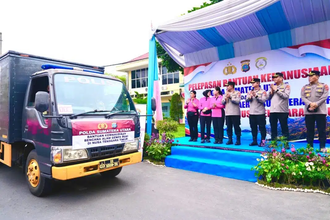 Polda Sumut - Bantuan NTT Bantuan Kemanusiaan